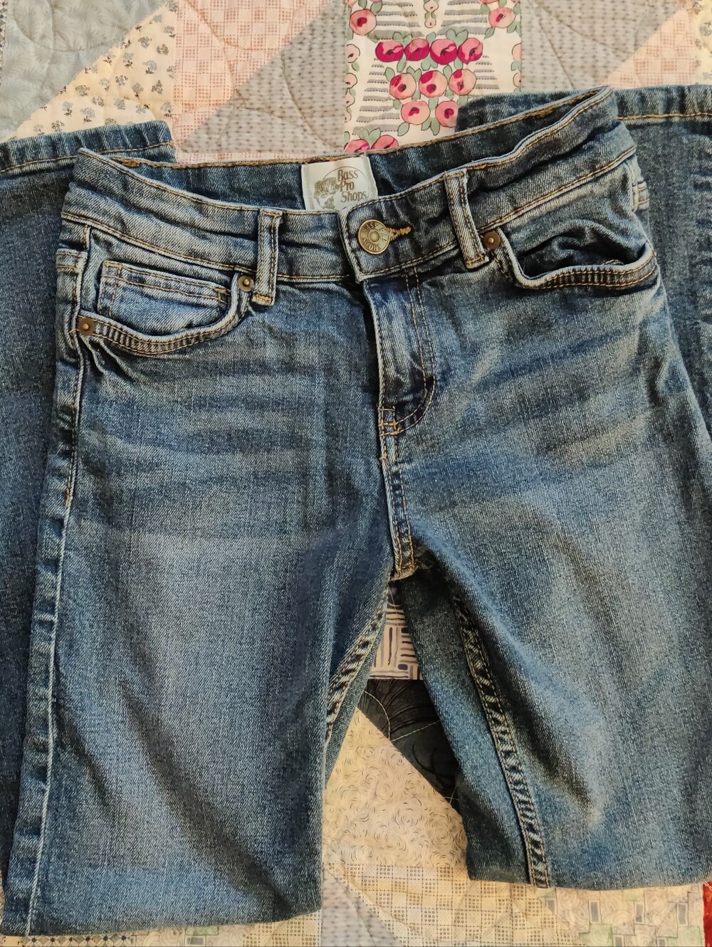 Bass Pro Shops Girls Medium Wash Skinny Jeans Size 10